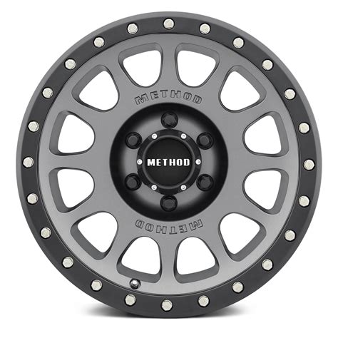 METHOD RACE® 305 NV Wheels - Titanium with Matte Black Lip Rims