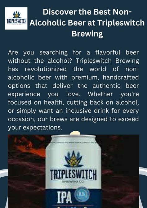 PPT - Discover the Best NonAlcoholic Beer at Tripleswitch Brewing (1 ...