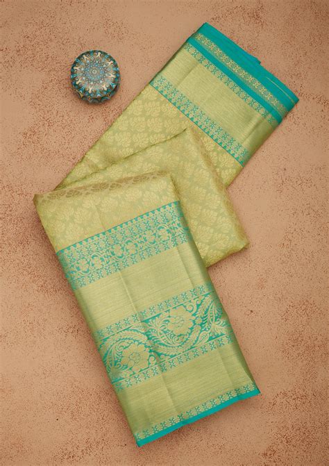 Buy Cream Zariwork Pure Silk Saree - Koskii