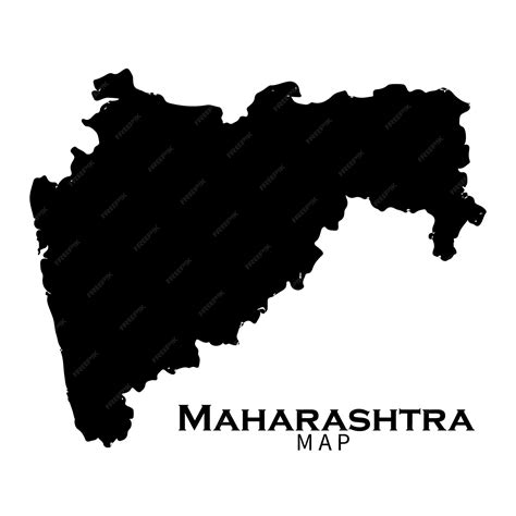 Premium Vector | Maharashtra State Map Vector