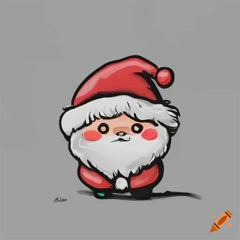 How To Draw A Cute Santa Claus