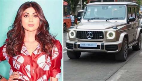 Bollywood actor Shilpa Shetty spotted in Rose Gold Mercedes-AMG G63 ...