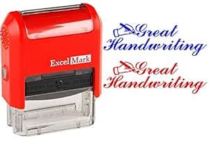 Great Handwriting - ExcelMark Self-Inking Two-Color Rubber Teacher ...