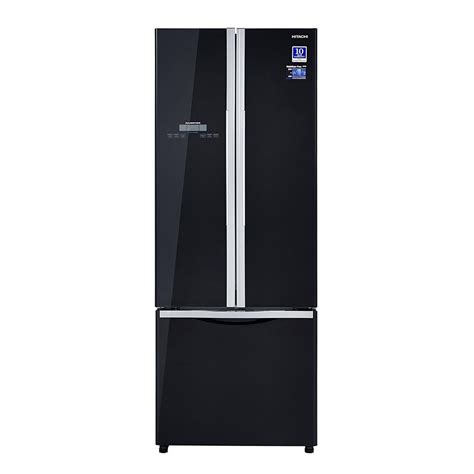 Buy Hitachi 451 litres French Door Refrigerator, Glass Black R ...