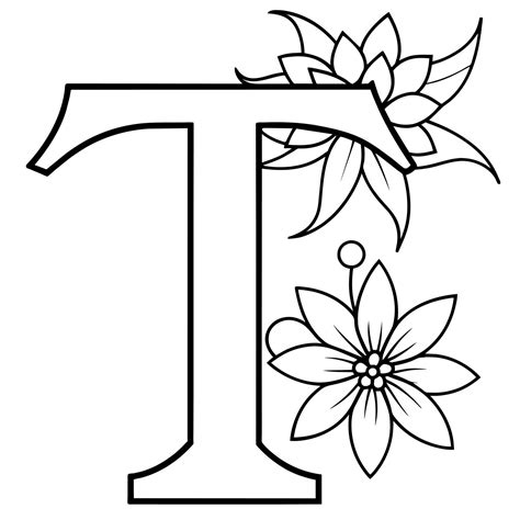 Letter T Coloring