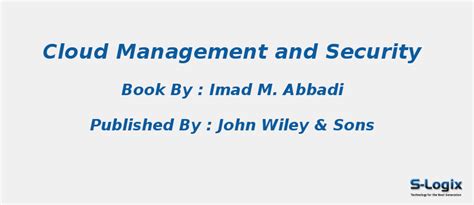 Top Research Books in Cloud Management and Security | S-Logix