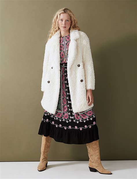 Buy Faux Fur Teddy Coat at Marks & Spencer