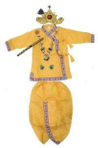 THE HOLY MART Krishna Dress for Kids for 1-2 years | Gopal Fancy dress ...
