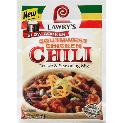 Lawry's Recipe & Seasoning Mix, Southwest Chicken Chili (1.5 oz ...