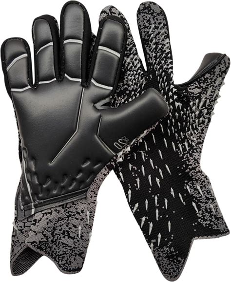 ulafbwur Football Gloves 1 Pair Soccer Goalie Gloves Wear-Resistant ...
