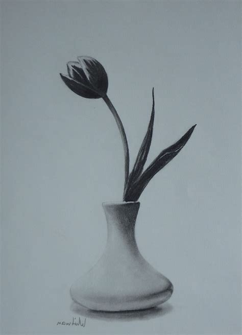 Katherine D. Jones: Vase Of Flowers Drawing / How to Draw a Flower Vase ...