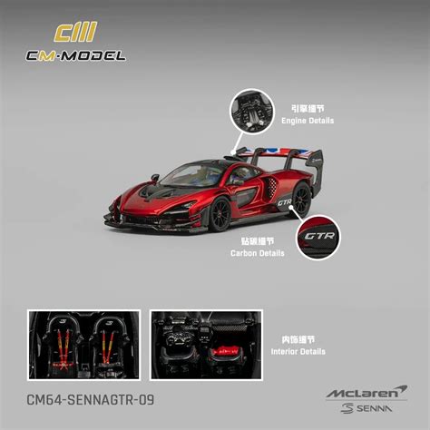 CM Model 1:64 McLaren Senna GTR Alloy Car Model – Inaboxstore