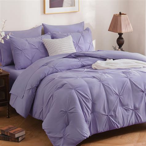 Snapklik.com : DOWNCOOL 7 Pieces Lavender Purple King Size Comforter ...