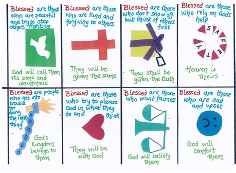 Creative Children's Ministry: Beatitudes cards (explaining the Beatitudes in child friendly ...