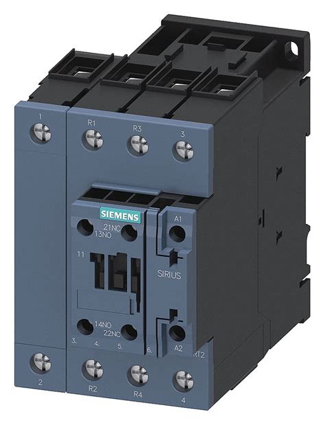 SIEMENS, Non-Reversing, 4 Poles, IEC Power Contactor - 56JX02 ...