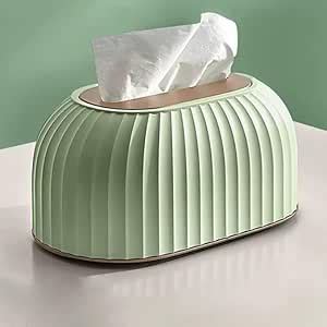 JAMBUVANTI Streak Tissue Box Holder with Automatic Spring/Desktop ...