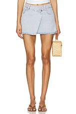 BLANKNYC Denim Wrap Skirt in Tea Break | REVOLVE