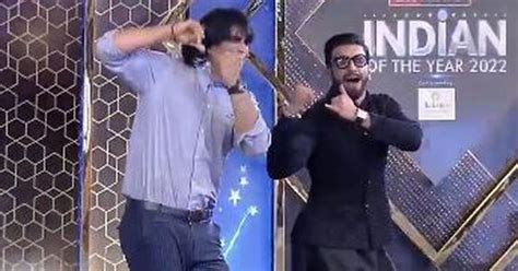 Watch: Athlete Neeraj Chopra matches moves with actor Ranveer Singh at ...