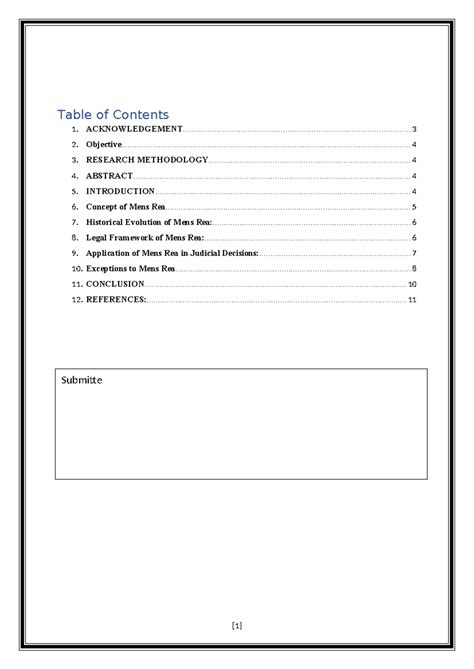 BNS 2201038: Application of Mens Rea in Criminal Law Project - Studocu