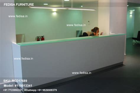 Office Receptionist Chairs 269 Foot Reception Desk Grey Salon Reception ...