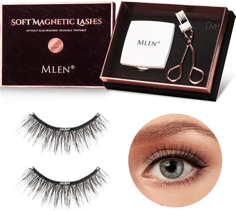 Amazon.com: MLEN Dual Magnetic Eyelashes Natural Look Magnetic ...