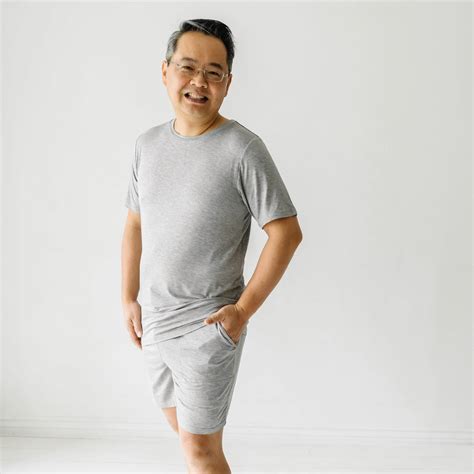 Heather Gray Men's Pajama Shorts - Little Sleepies