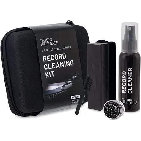 Big Fudge 5-Pc Professional Vinyl Record Cleaning Kit with Record Brush ...