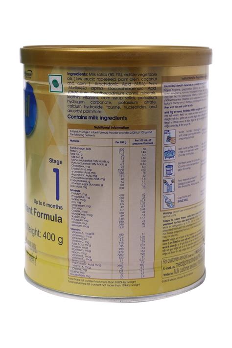 Enfamil A+ Infant Formula Stage 1 Powder, 400 gm Price, Uses, Side ...