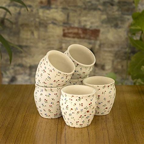Craftghar Ceramic kulhad Set of 6 Cups Handmade kullad Tea Set | kulha ...