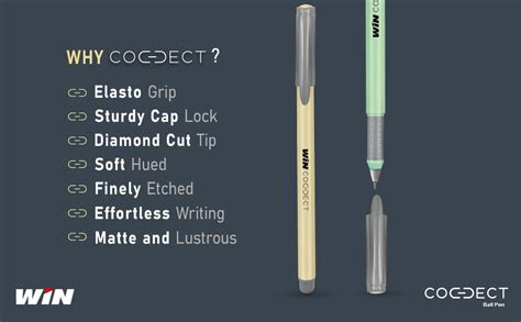 Win Connect Ball Pen | 0.7 mm Tip Size | Light Weight Ball Pen With ...