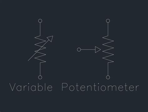 Image result for Variable Resistor Schematic Symbol