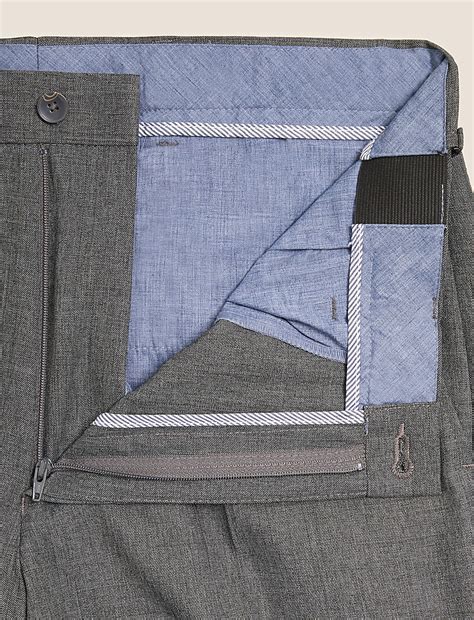 Buy Regular Fit Crease Resistant Trousers at Marks & Spencer