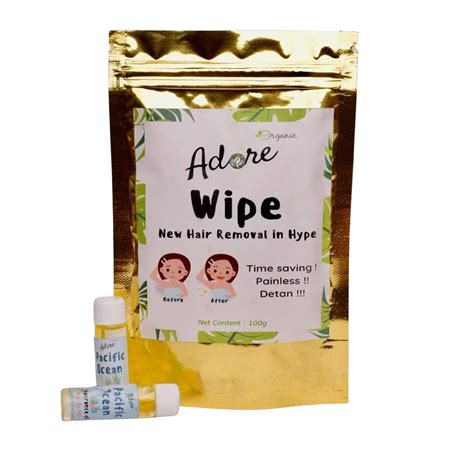 Buy Adore Organic Wipe Hair Removal Powder Waxing Powder Instant Hair ...