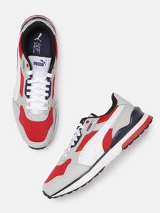 PUMA Puma Unisex Grey Red Colourblocked R78 FUTR Sneakers Sneakers For ...