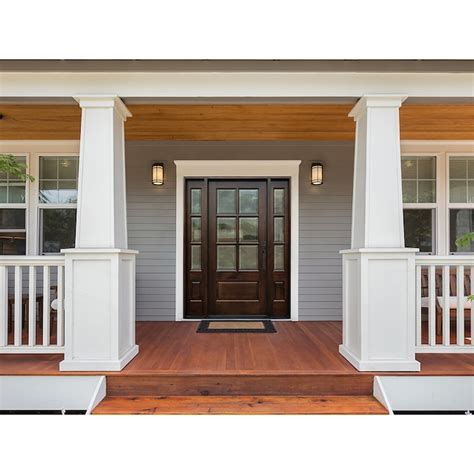 Greatview Doors 60-in x 80-in x 4-9/16-in Wood Left-hand inswing ...