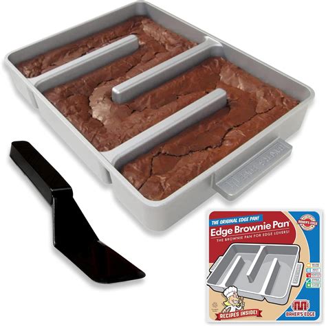 Baker's Edge Brownie Pan Complete Set (Includes Lid & Wedge) The ...