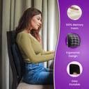 Frido Slim Lumbar Cushion, Relieves Back Pain, Portable, Ideal for Home ...