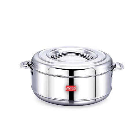 Buy AVIAS Astra Double Wall Insulated Stainless Steel Casserole, 1500ml ...