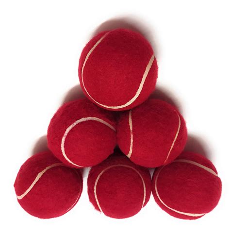 Buy Kalindri Sports Premium Heavy Cricket Tennis Ball - Pack of 6 (Red ...