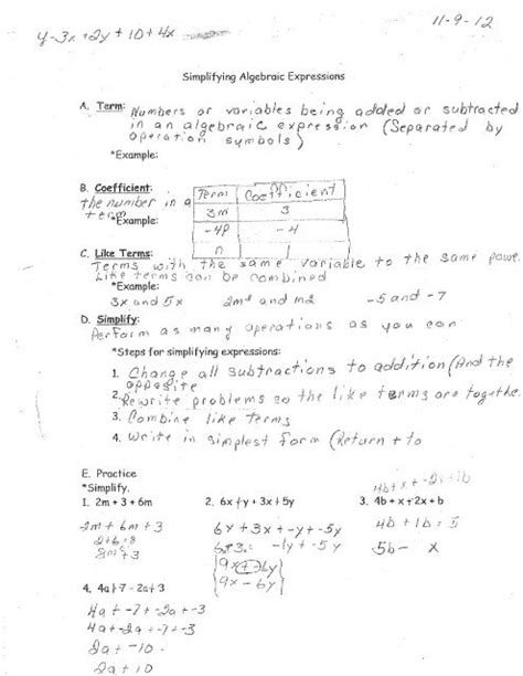 Image result for Algebraic Expression Worksheet 7th Grade