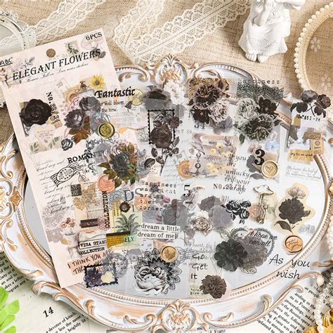 Flower Bud Journaling Scrapbooking Sticker Sheets ( 6 sheets ) – The ...