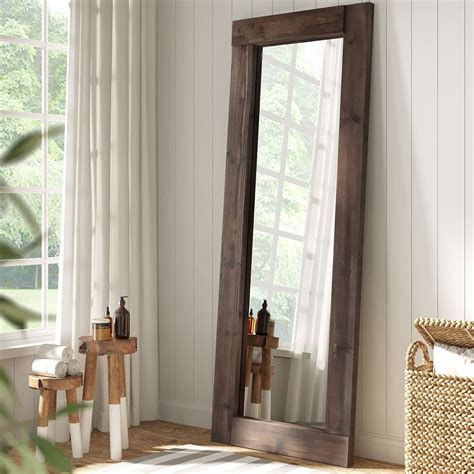 Barnyard Designs 23×64 Leaner Floor Mirror Full Length, Large Rustic ...