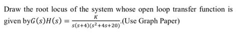 Image result for Open Loop Gain Function in Root Locus