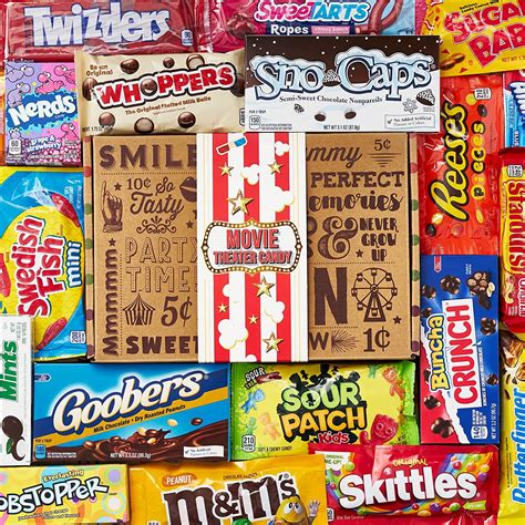Vintage Candy Co. Movie Theater Candy Care Package - Family Movie Night ...