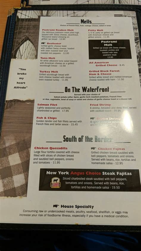 Carta de Goodfellas Cafe, Corona