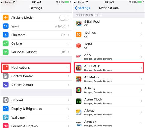 How to hide notification badges on iPhone app icons