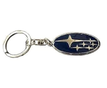 Subaru Gear Logo Oval Key Tag Keyring Key Chain Genuine : Amazon.in ...