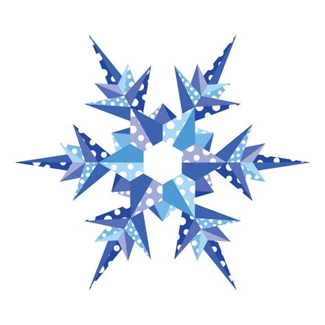 origami snowflake - ClipartWorld