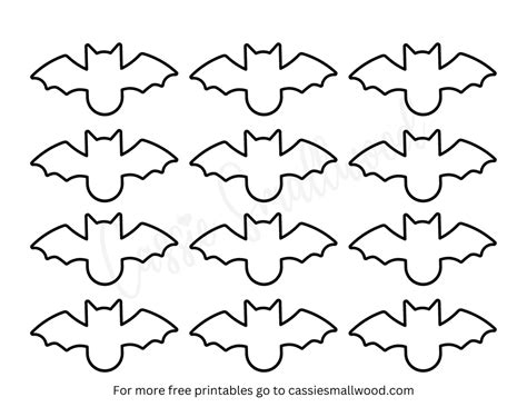 Free Printable Bat Templates (Small, Medium, and Large) - Cassie Smallwood