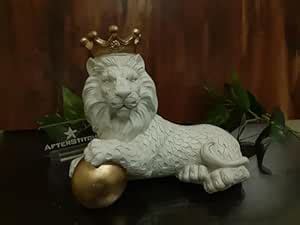 Buy AFTERSTITCH 3D Lion King Satue in Walkin for Home Decor White Idol ...